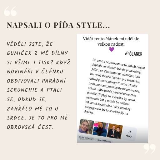 Recenze zákaznice Píďa Style